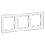 AtlasDesign рамка 3 поста органическое стекло, универсальная, белый ATN320103